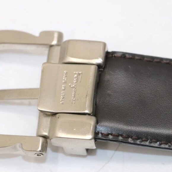 Salvatore Ferragamo Reversible Gancini Belt 67 9781/00 - Black/Brown - Picture 6 of 14